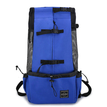 Ergonomic Dog Backpack Carrier | Breathable Mesh & Built-In Safety