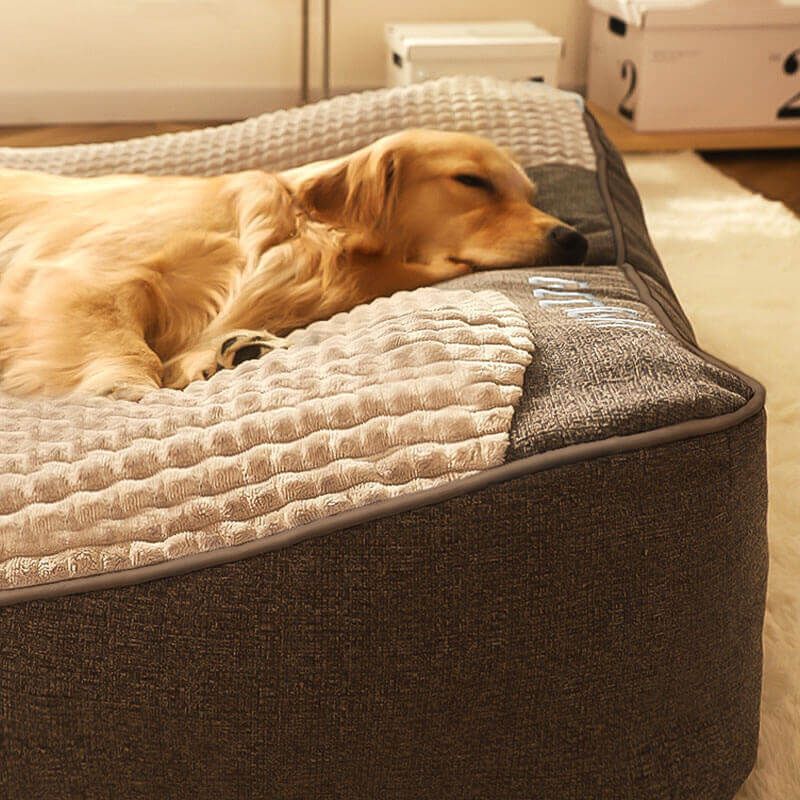 Giant Orthopedic Dog Bed | Plush XL XXL & 3XL Joint Support