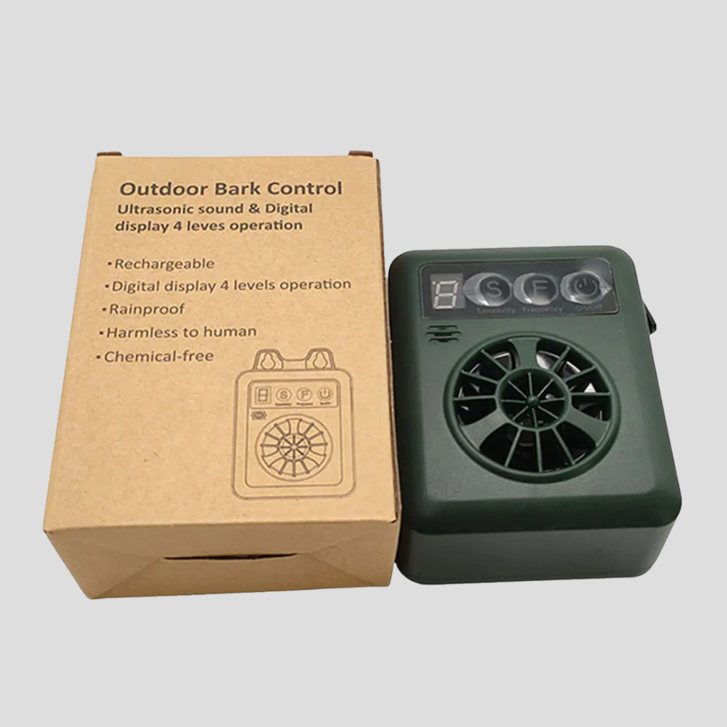 Outdoor Bark Control Device | Weatherproof Ultrasonic & Rechargeable