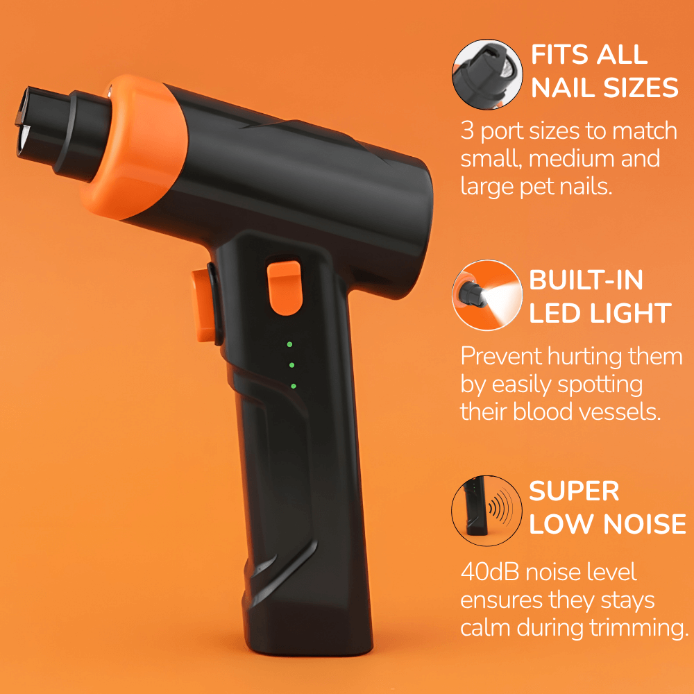 Dog Nail Grinder with LED Light & Adjustable Speed