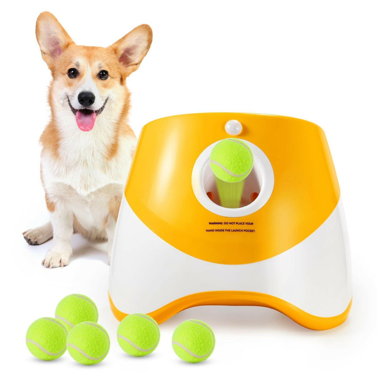 Automatic Dog Ball Launcher for Solo Fetch | 3 Distances & 6 Balls