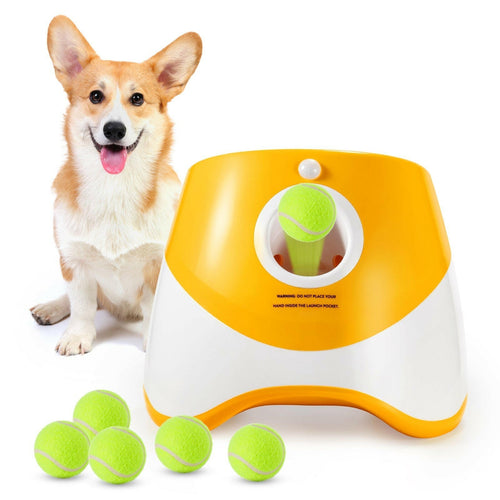 Automatic Dog Ball Launcher for Solo Fetch | 3 Distances & 6 Balls