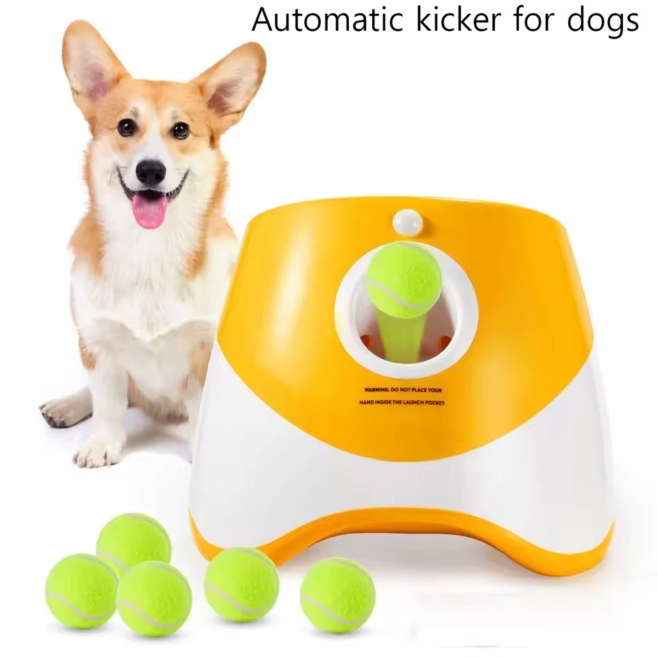 Automatic Dog Ball Launcher for Solo Fetch | 3 Distances & 6 Balls