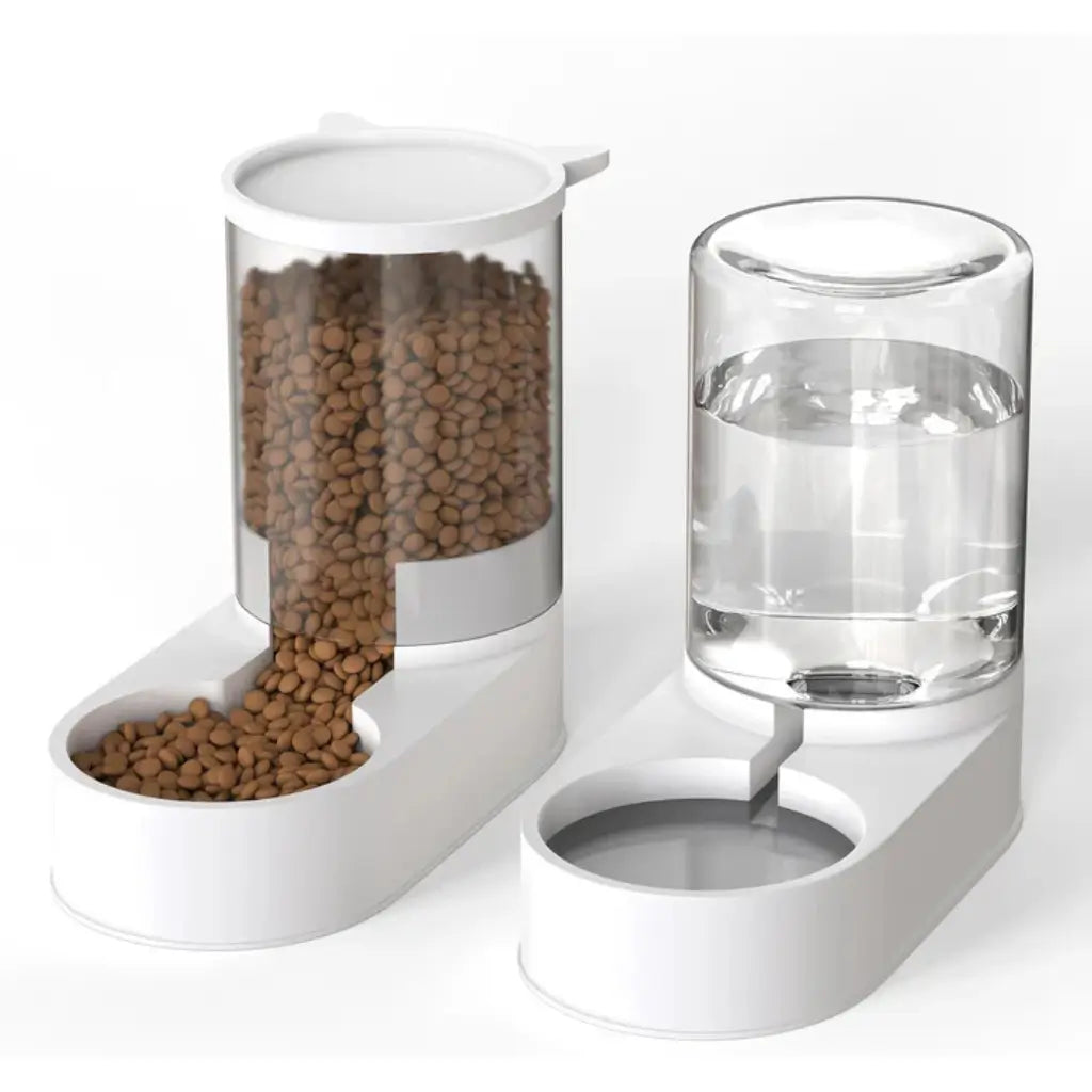 Gravity Pet Feeder & Water Dispenser | No Power Needed
