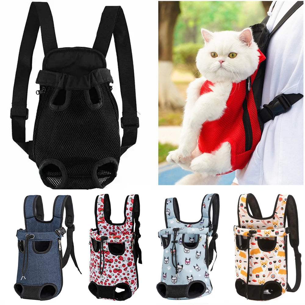 Legs-Out Pet Carrier Backpack | Breathable Mesh & Internal Safety