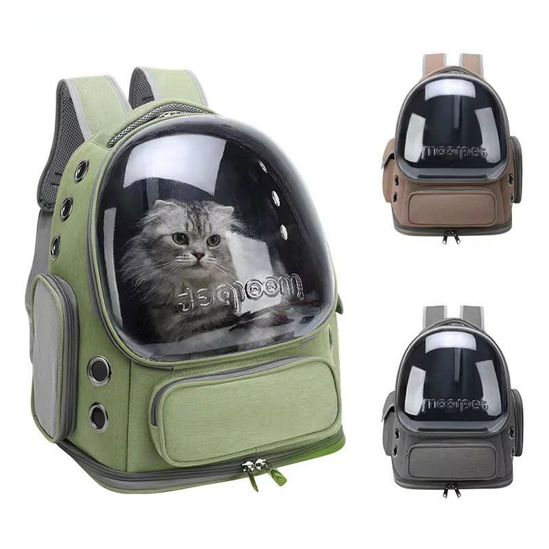 Bubble Window Pet Carrier Backpack | Breathable Mesh & Padded Straps