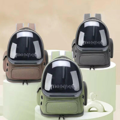Bubble Window Pet Carrier Backpack | Breathable Mesh & Padded Straps