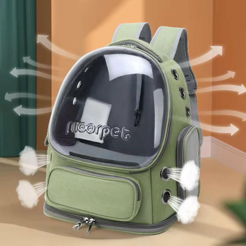 Bubble Window Pet Carrier Backpack | Breathable Mesh & Padded Straps