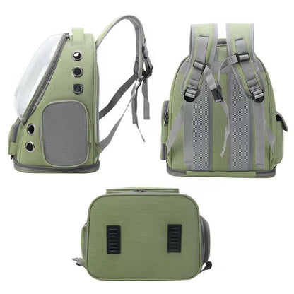 Bubble Window Pet Carrier Backpack | Breathable Mesh & Padded Straps