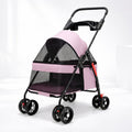 Foldable Pet Stroller for Small Dogs & Cats | 360° Wheels