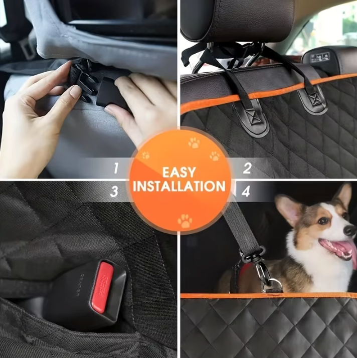 Waterproof Dog Car Seat Cover That Protects Back Seats | Hammock Mode