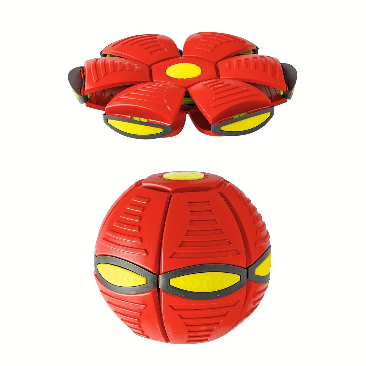 Transform Flying Saucer Dog Ball | Disc-to-Ball Fetch Toy
