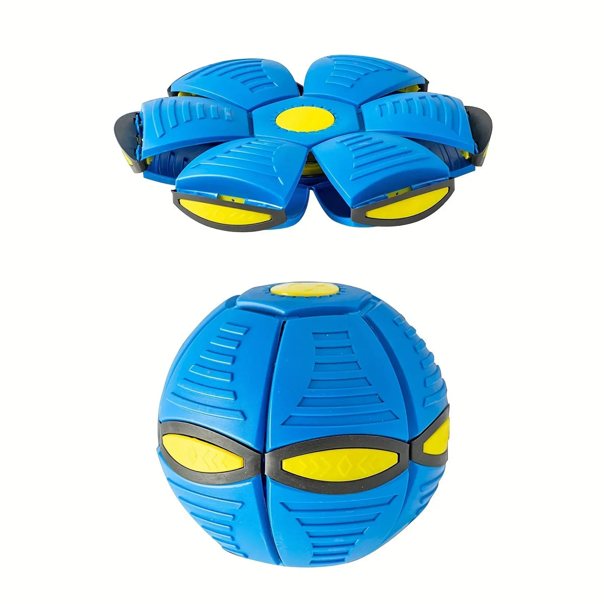 Transform Flying Saucer Dog Ball | Disc-to-Ball Fetch Toy