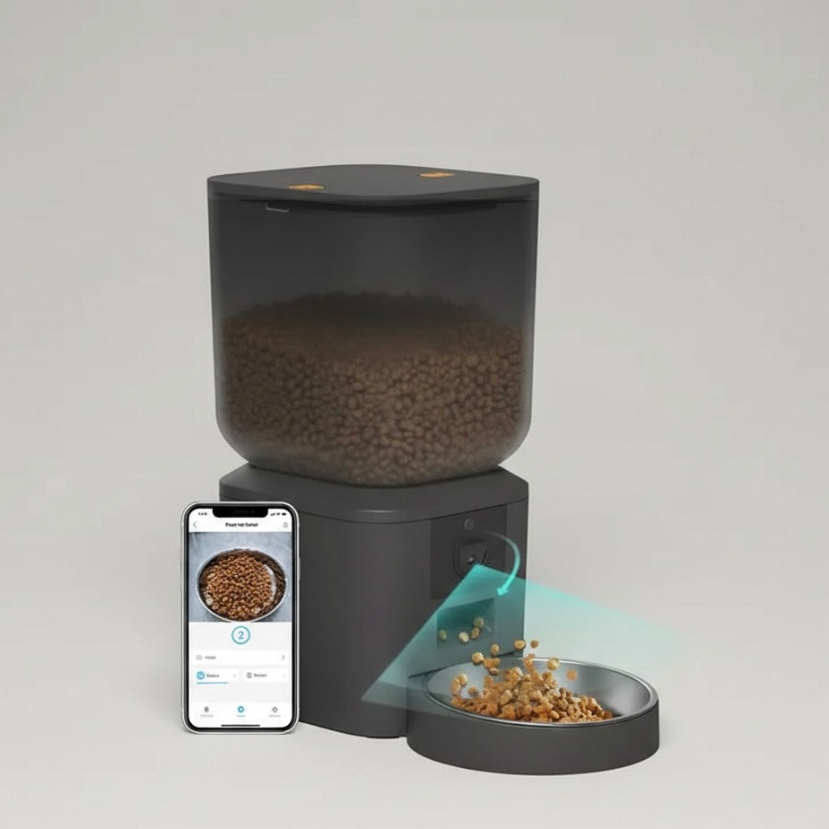 Smart Pet Feeder with Camera | 8L WiFi Two-Way Audio & App Meals