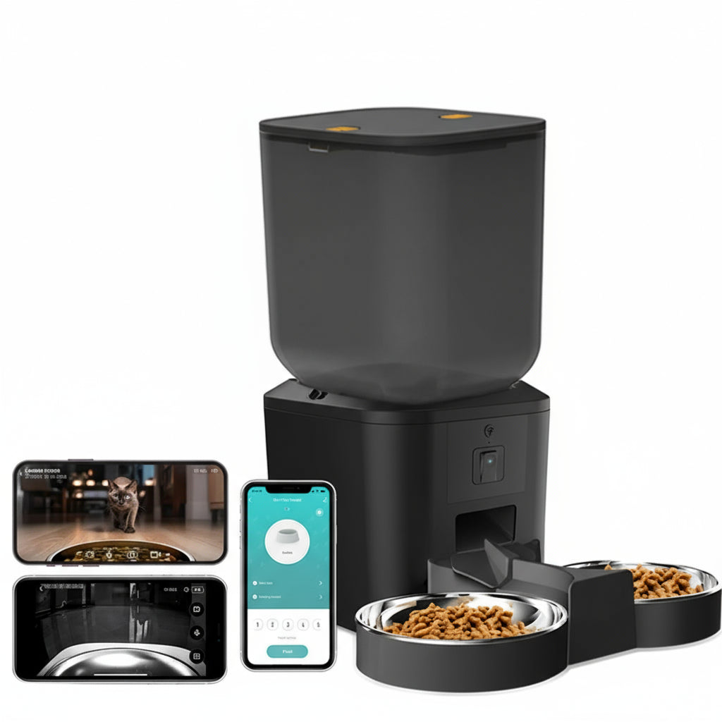 Smart Pet Feeder with Camera | 8L WiFi Two-Way Audio & App Meals