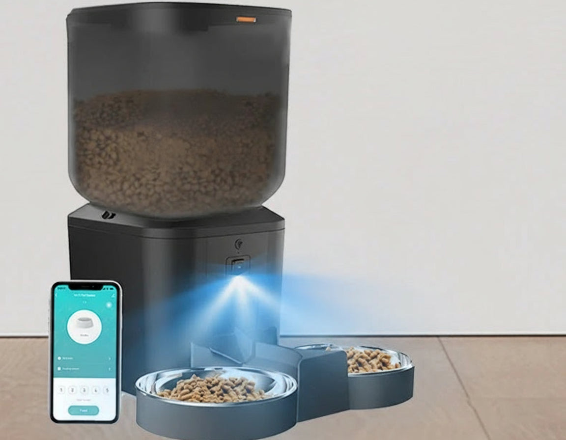 Smart Pet Feeder with Camera | 8L WiFi Two-Way Audio & App Meals