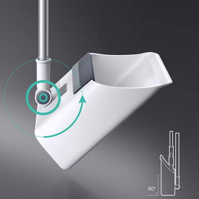 Pet Hair Broom & Dustpan Set | Built-In Hair Comb & Ergonomic Handle