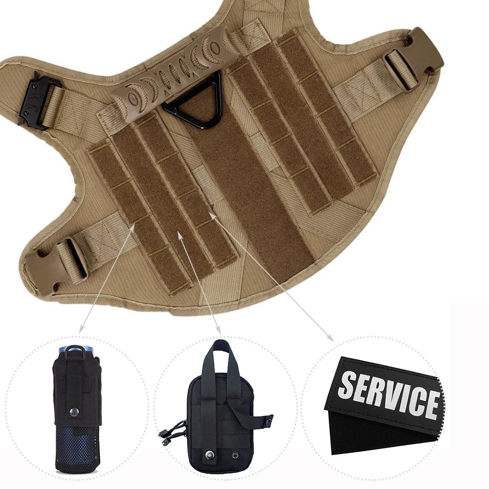 Tactical Dog Harness Vest for Walks & Training