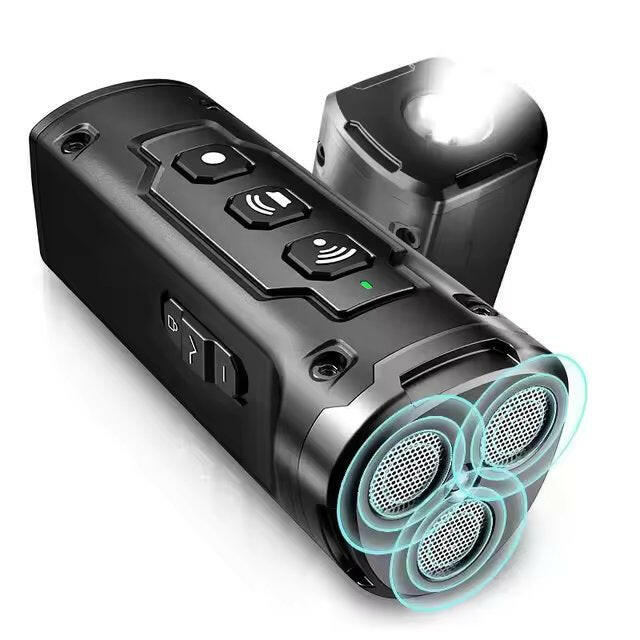 Ultrasonic Dog Training Device | 3 Sonic Emitters, 50ft Range & LED Flashlight