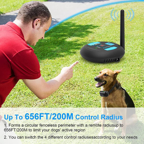 Wireless Dog Fence System for Safe Roaming | Up to 1650 ft Range