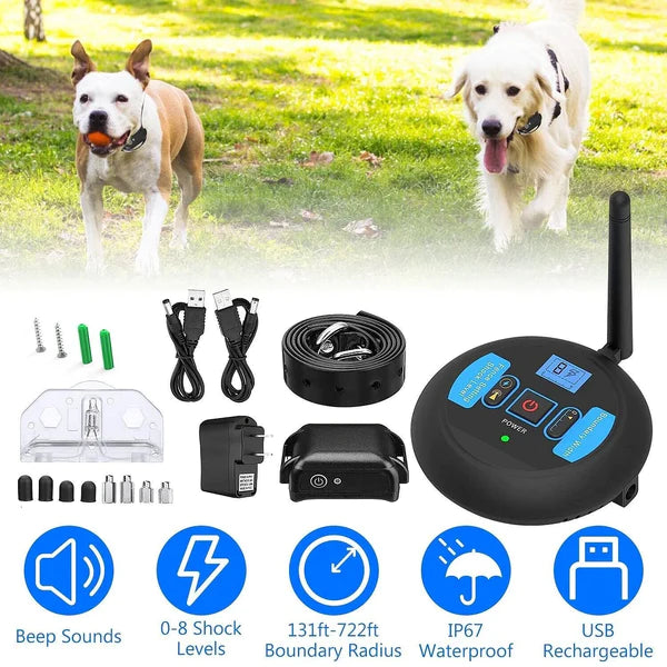 Wireless Dog Fence System for Safe Roaming | Up to 1650 ft Range
