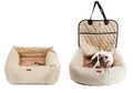 2-in-1 Pet Car Seat Bed for Dogs & Cats